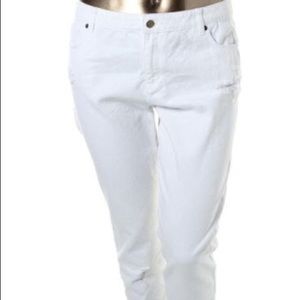 Michael Kors White Boyfriend Jeans